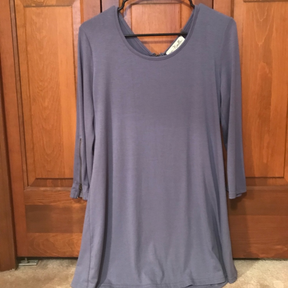 Long, 3/4 sleeve Periwinkle sweater